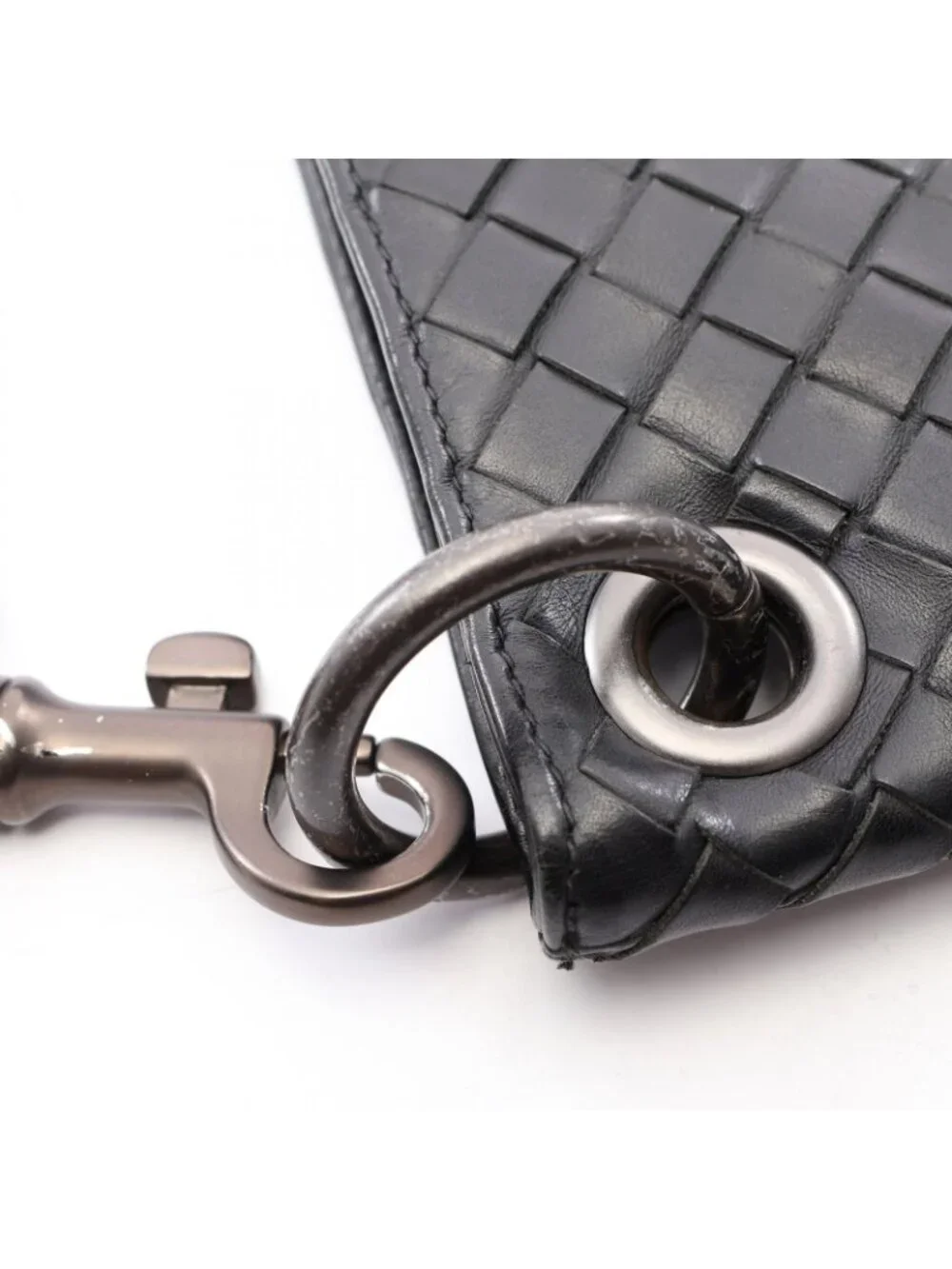 Bottega Veneta Shoulder Bag Intrecciato Black Leather